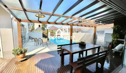 Casa semi mobiliada no Bairro Aimore em Guabiruba com 161 m² com 3 quartos sendo 1 suíte, garagem para 3 carros com área de festas com piscina
