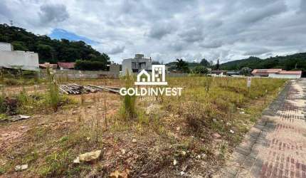 Terreno plano e documentado no bairro Guabiruba Sul