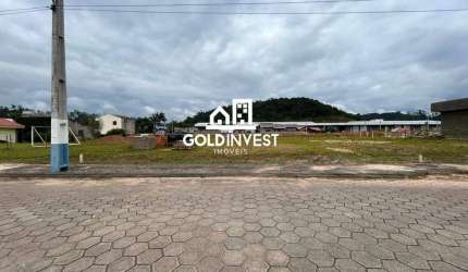 Terreno plano e documentado no bairro Guabiruba Sul