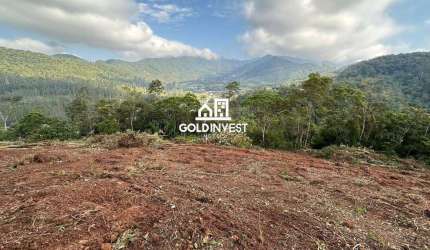 Terreno amplo com 5.570m² com vista incrível no bairro Planície Alta - Guabiruba/SC