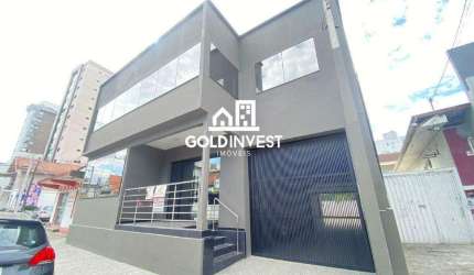 Sala comercial com 330m² no Centro de Brusque!!!