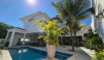 Casa em condomínio fechado com 4 quartos para alugar na Rua Geraldo de Gasperi, 695, Portal do Lago, Valinhos, 541 m2 por R$ 19.500