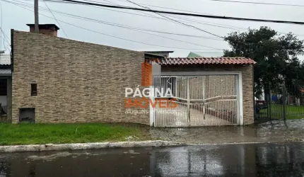 Página 1 Imóveis anuncia venda de casa com piscina e 4 dormitórios, sendo 1 suíte, no Bairro Harmonia em Canoas/RS. - CA216