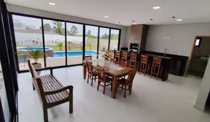 CASA NOVA DE ALTO PADRÃO RECÉM CONSTRUÍDA NO CONDOMÍNIO TERRA CAXAMBU EM JUNDIAÍ -SP