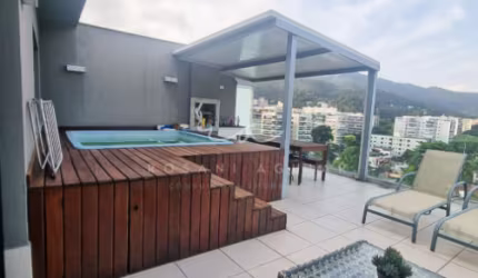 Cobertura com piscina, de 4 quartos, no Condomínio RARO Design Residence, na Freguesia de Jacarepaguá