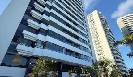 APARTAMENTO DE ALTO PADRÃO NO HORTO FLORESTAL – 3 SUÍTES, ANDAR ALTO, VISTA MAR, 4 VAGAS