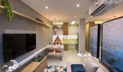 Apartamento novo com 2 dormitórios, 1 vaga  à venda, 44 m² por R$ 325.000 - Tremembé - São Paulo/SP