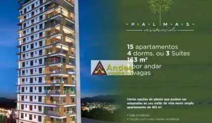 Apartamento 1 por andar com 3 vagas à venda, 176 m² por R$ 2.437.287 - Palmas do Tremembé - São Paulo/SP