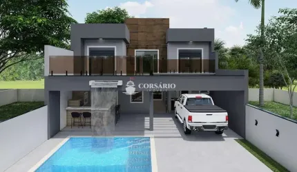 Sobrado com piscina e 4 dormitórios em Matinhos PR