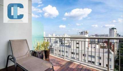 Apartamento com 1 dormitório para alugar, 104 m² por R$ 14.231,18/mês - Moema - São Paulo/SP