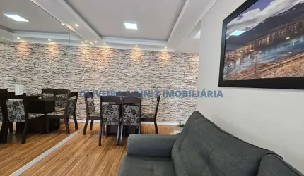 Apartamento em Osasco, bairro Jardim Roberto, 50m², lindo, mobiliado e decorado, sacada grill, 2 quartos, 1 vaga.