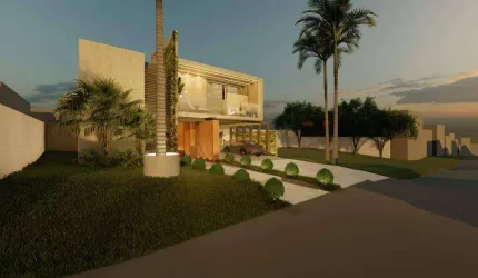 Casa Mobiliada, 4 Suites, Á Venda no Residencial 3, Alphaville