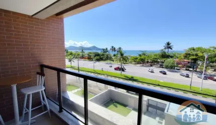 EXCELENTE APARTAMENTO MOBILIADO COM VISTA MAR LOCALIZADO NA ORLA DO BAIRRO INDAIÁ EM CARAGUATATUBA!!