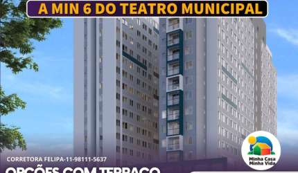APARTAMENTOS PRONTO PARA MORAR COM 1 E 2 DORM. PRÓXIMO AO METRÔ REPUBLICA