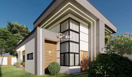 Casa linear Enseada Das Gaivotas com Pé direito Alto e amplo quintal