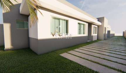 Linda casa linear, 3 quartos (1 suíte)