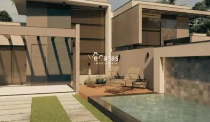 Casa Linear com 4 Quartos e Espaço Gourmet | Rio das Ostras/RJ Jardim Mariléa ? 262,2m&#178;