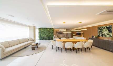 Apartamento mobiliado e decorado em frente à Praça T-23