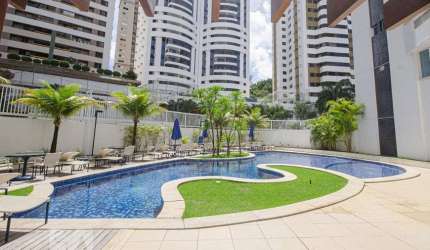 Apartamento Mobiliado com 3 suítes para alugar no Loteamento Aquarius, 3 Suítes, 2 Varandas , 3 vagas