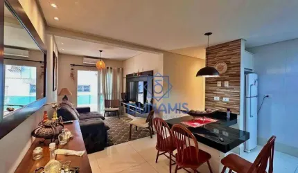 OPORTUNIDADE NA QUADRA DO MAR Apartamento com 3 dormitórios com piscina, 96 m²  - Varanda Gourmet - Praia do Tombo, Guarujá/SP