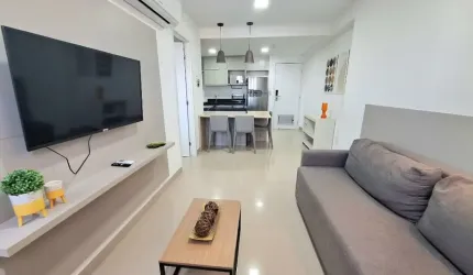 Aluguel Lindo Apt 1Qt 100% Mobiliado e Projetado,  Móveis 1ª Linda, Lazer Compl, Academia, Restaurante em Boa Viagem
