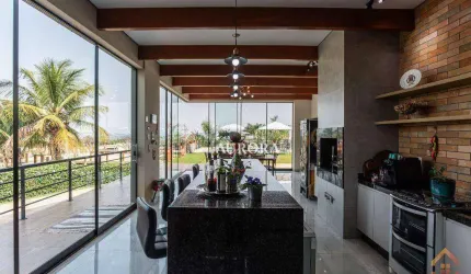 Casa em alto padrão Condomínio Porto das Águas, com 3 suítes à venda, 283 m² por R$ 2.850.000 - Zona Rural - Porecatu/PR