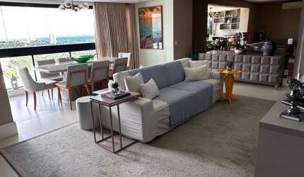 Apartamento Nascente Mobiliado 3/4  VISTA MAR locação Aphaville Salvador