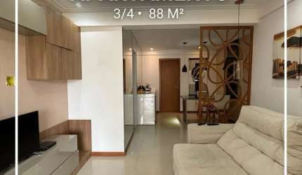 Apartamento PORTEIRA FECHADA  3/4 (02 suítes) varanda gourmet - Abrantes
