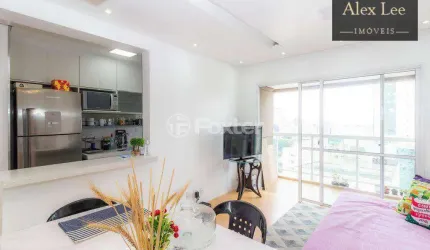 Apartamento no condominio East Side no Paraiso, com 2 dormitórios e 2 vagas