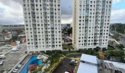 Apartamento 2 quartos, suite e varanda medindo 66 m² no sétimo andar do Citta Itapuan na Dorival Caymmi totalmente mobiliado venda em Itapua Salvador