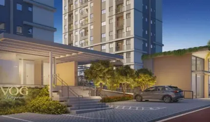 Apartamento 2/4 suíte  e varanda medindo 42,07 m² em Lançamento no Vog Itapuã na Dorival Caymmi Salvador Bahia
