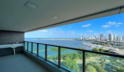 EA-Oportunidade para venda no Exclusivo Mirante do Cais, apartamento com 4 quartos, 227m²,  vista mar, 4 vagas e lazer completo