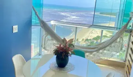EA-Oportunidade apartamento em Candeias vista mar, andar alto, reformado, 64m² e lazer completo