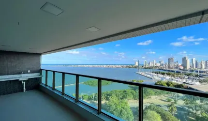 Oportunidade para venda no Exclusivo Mirante do Cais, apartamento com 4 quartos, 227m²,  vista mar, 4 vagas e lazer completo