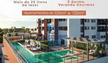 Apartamento com 3 dormitórios à venda, 101 m² - Parque do Mirante - Uberaba/MG