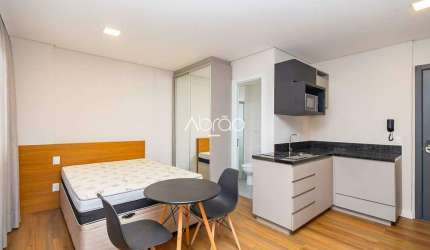 Studio mobiliado completo com sacada para alugar no Batel – 30,33 m² - BF2211 | Ref 400