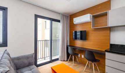 Apartamento studio mobiliado e equipado para alugar no Batel - 26,14 m² - BF2211 | Ref. 237