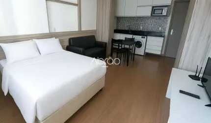 Apartamento studio Mobiliado para Alugar no LifeSpace Curitiba, Batel – 29 m² | Ref 200