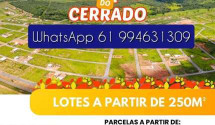 PARQUE DE  CERRADO LOTEAMENTO LOTES PARCELADOS NO BOLETO