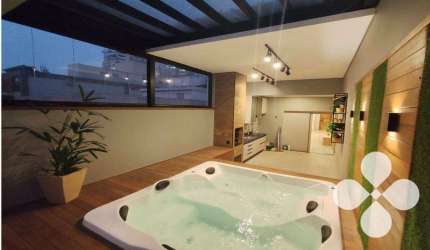 Cobertura com 3 dormitórios à venda, 191 m² por R$ 1.849.000,00 - Pompéia - Santos/SP