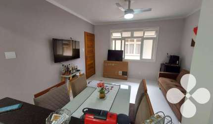 Apartamento com 2 dormitórios à venda, 72 m² por R$ 510.000,00 - Pompéia - Santos/SP