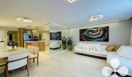 Apartamento 3 dormitórios Frente Mar no Gonzaga, Totalmente Reformado com Vista Panorâmica da Praia