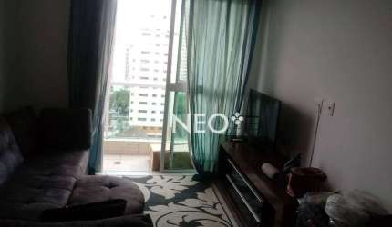 Apartamento com 1 dormitório para alugar, 51 m² por R$ 3.800,00/mês - José Menino - Santos/SP