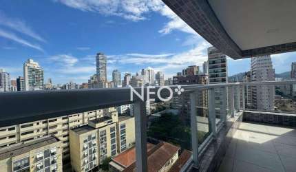 Apartamento aconchegante com varanda em localização privilegiada - Apto com 2 dormitórios à venda, 65 m² por R$ 1.050.000 - Boqueirão - Santos/SP