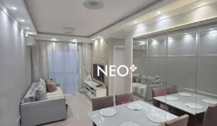 Apartamento mobiliado com 2 quartos à venda – Andar Alto, sol da manhã – Santos/SP