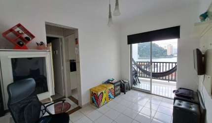 Apartamento a venda com 1 quarto e sala amplos, próximo à praia, Parque Prainha, São Vicente, 41 m² privativos por R$ 230.000,00