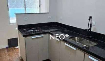 Apartamento térreo para alugar no Embaré em Santos – 2 dormitórios, reformado, pronto para morar