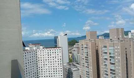 Cobertura com 3 dormitórios à venda, 160 m² por R$ 2.900.000,00 - José Menino - Santos/SP
