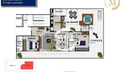 Cobertura com 2 dormitórios à venda, 155 m² por R$ 900.000,00 - Braga - Cabo Frio/RJ