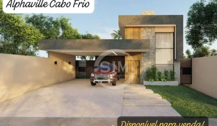 Casa com 4 dormitórios à venda, 160 m² por R$ 990.000 - Guriri - Cabo Frio/RJ